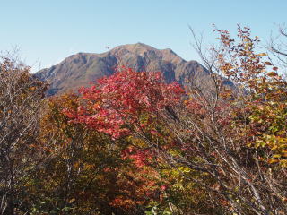 明神峠から見た越後駒ヶ岳